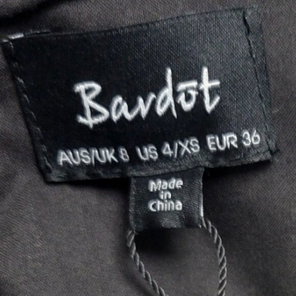 Bardot Twist Black White Floral Strapless Wide Leg Jumpsuit – Size 4 (XS) NWT - Picture 5 of 16